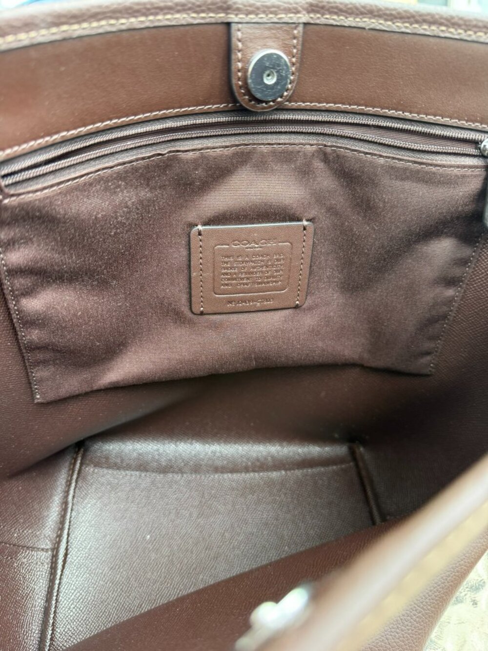 Coach Brown Leather Hobo Bag - Picture 8 of 11